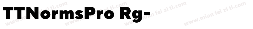 TTNormsPro Rg字体转换